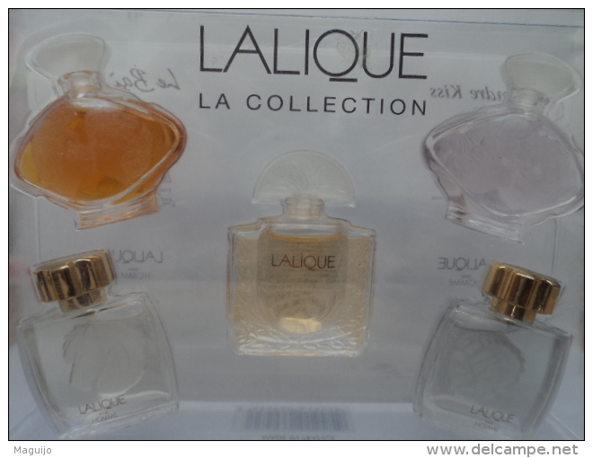 LALIQUE : COFFRET  5 MINIS  LIRE ET VOIR !! - Miniatures Femmes (avec Boite)