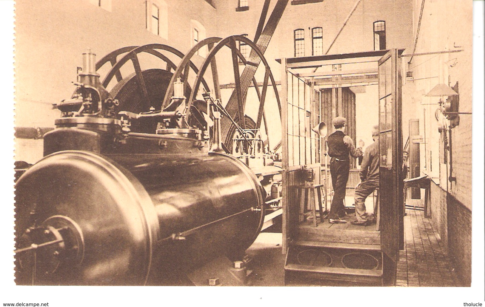 Métier-Mineur-Région De Charleroi (Hainaut-Belgique)-Charbonnage-Mines-Vue Arrière D'une Machine D'extraction-+/-1910 - Mines