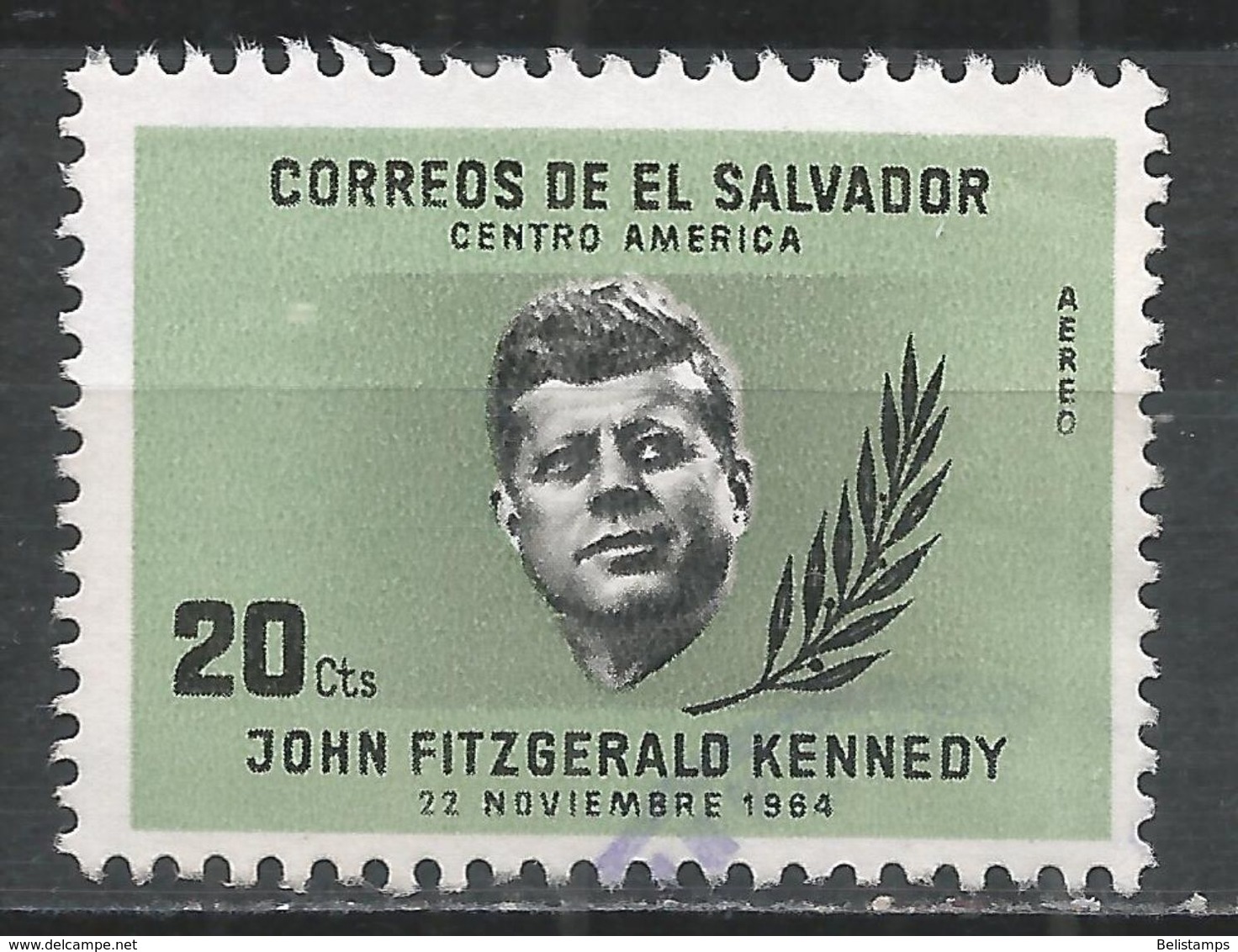 Salvador, El 1964. Scott #C212 (U) Pres. John F. Kennedy * - Salvador