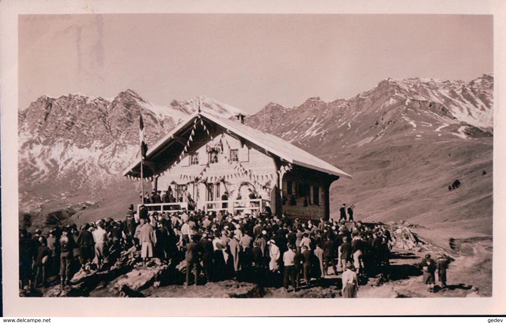 Champéry, Inauguration De La Cabane Du Ski Club Le 3.11.1935 (18.11.35) - Champéry