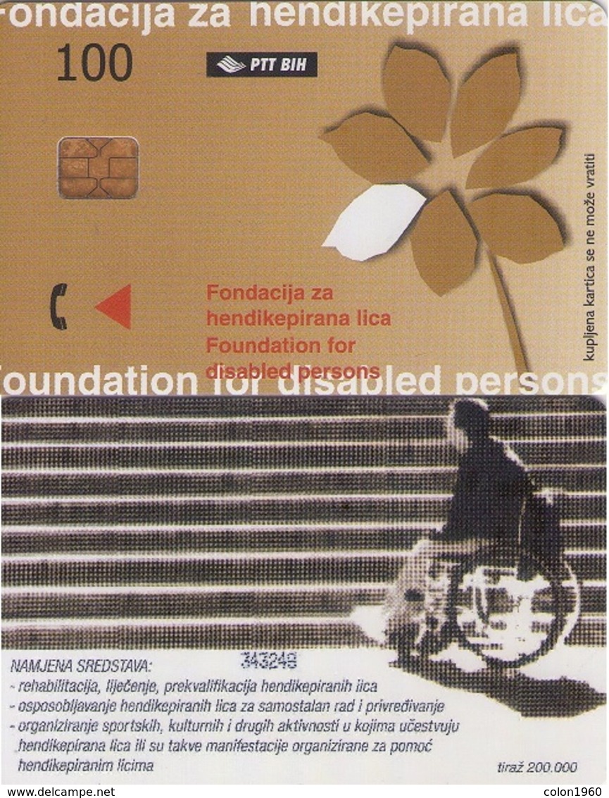 BOSNIA Y HERZEGOVINA. BA-PTT-0038. Disabled Persons. 100U. 2000. (507) - Bosnien