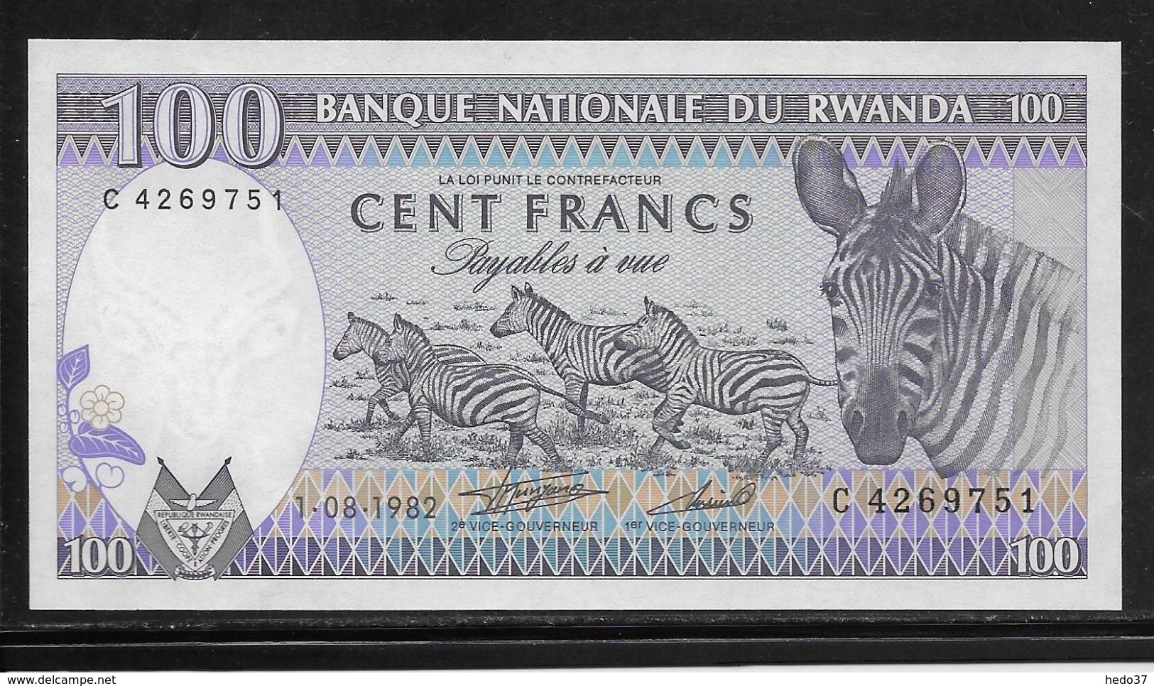 Rwanda - 100 Francs - Pick N°18 - Neuf - Rwanda