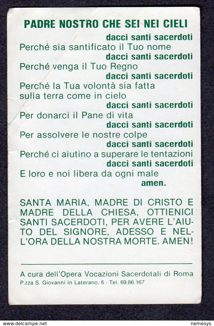 ITALY SANTINO MATER MEA FIDUCIA MEA! SEE 2 Scans - Religión & Esoterismo