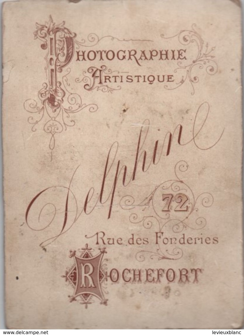 Militaria/Photographie De Studio Montée Sur Carton/ Trio De MARINS /Delphin/ROCHEFORT/vers 1880     PHOTN345 - Anciennes (Av. 1900)