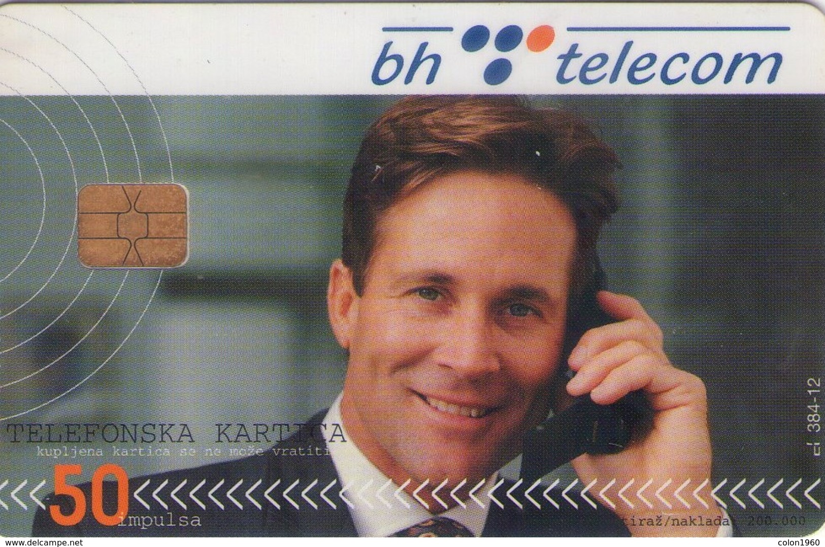 BOSNIA Y HERZEGOVINA. BA-PTT-0044. MAN ON PHONE. 50U. 2000. (511) - Bosnie