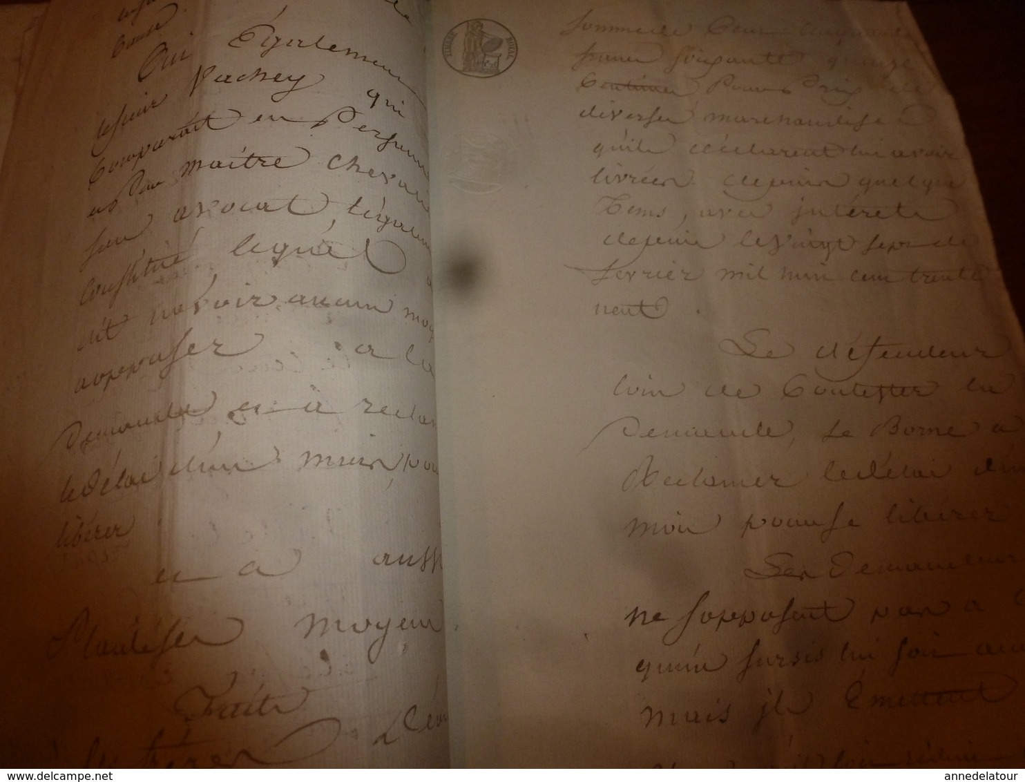 1840 Liasse de manuscrits -> Actes concernant Nicolas Vacher bourrelier à Charrey (21) et Bailleux Aubergiste à Charrey