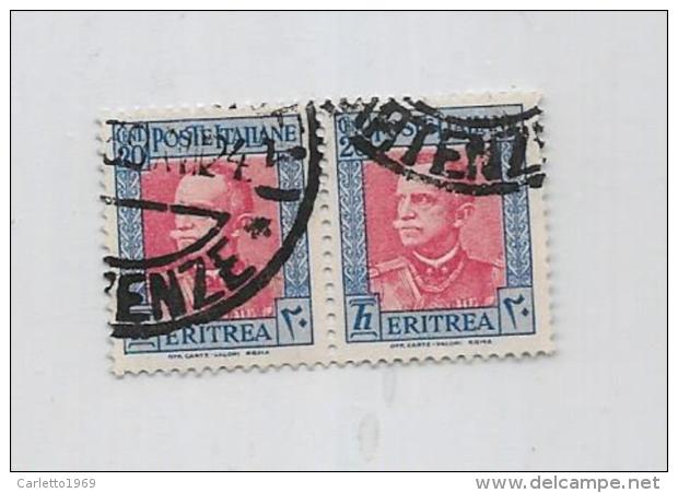 Francobolli 20 Centesimi Eritrea - Eritrée