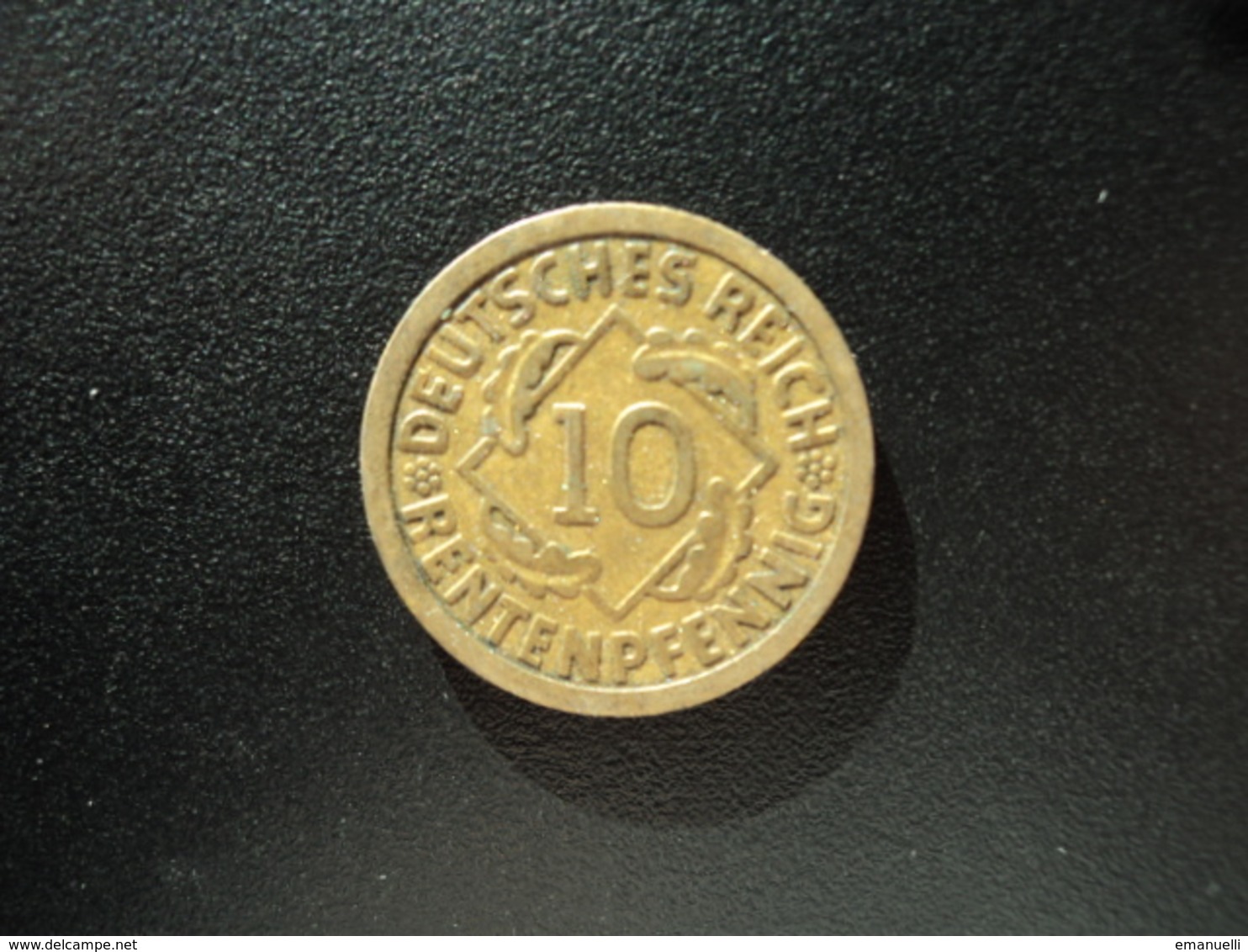 ALLEMAGNE : 10 RENTENPFENNIG  1923 A  KM 33   TTB - 10 Rentenpfennig & 10 Reichspfennig