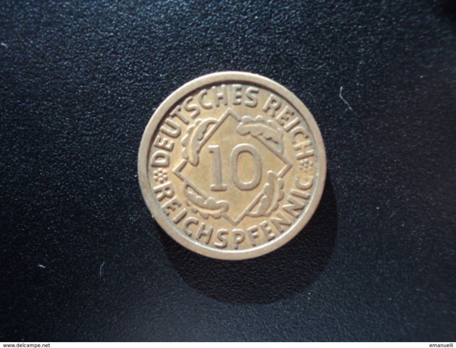 ALLEMAGNE : 10 REICHSPFENNIG  1924 E   KM 40    TTB - 10 Rentenpfennig & 10 Reichspfennig