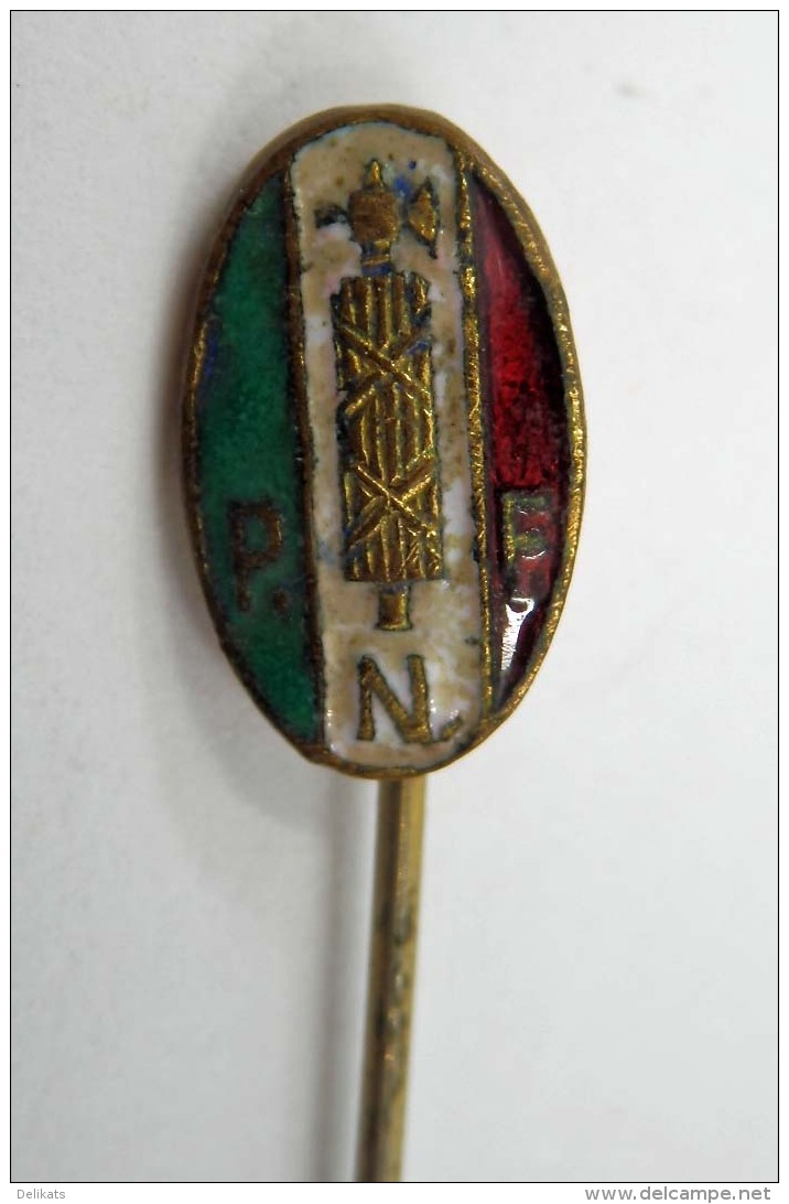 Vecchia Spilla Distintivo PNF Fascio Fascismo Old Pin Fascista - Militari