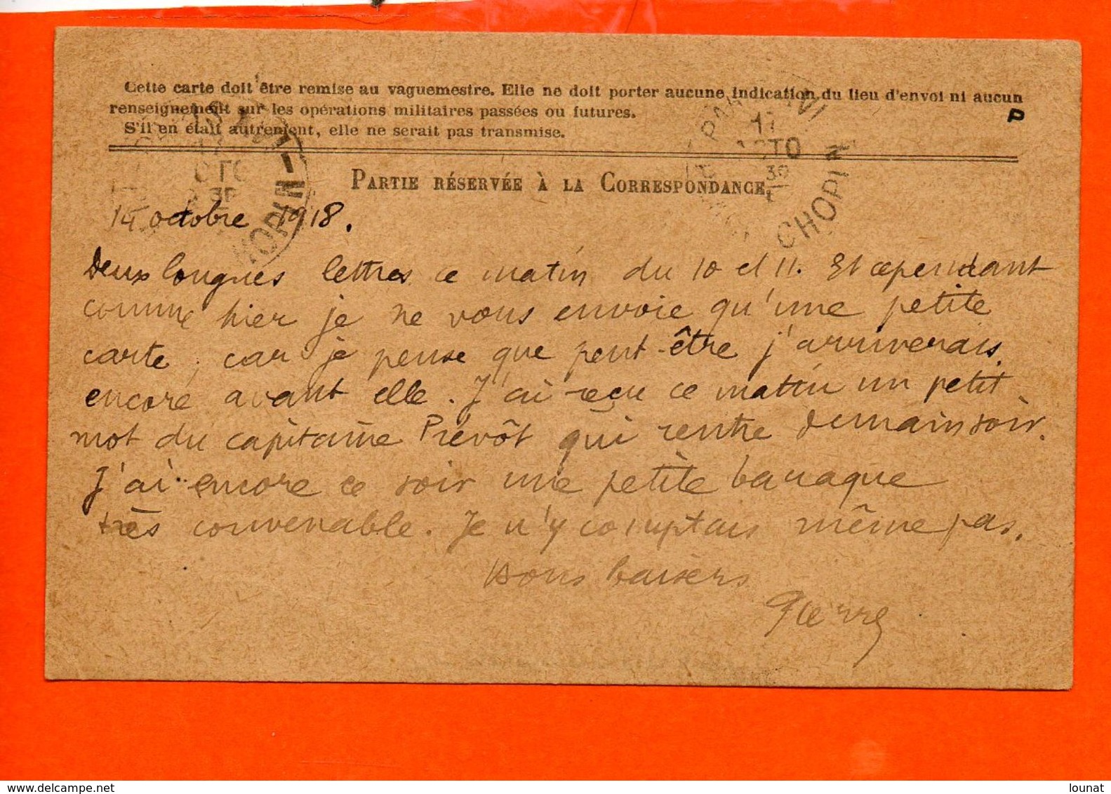 Correspondance Des Armées De La République - Carte En Franchise (pli) - Lettres & Documents