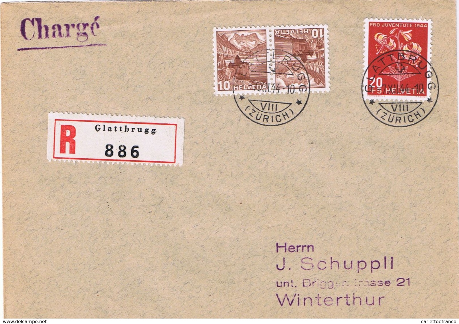Raccomandata  Viaggiata 1944 - Storia Postale