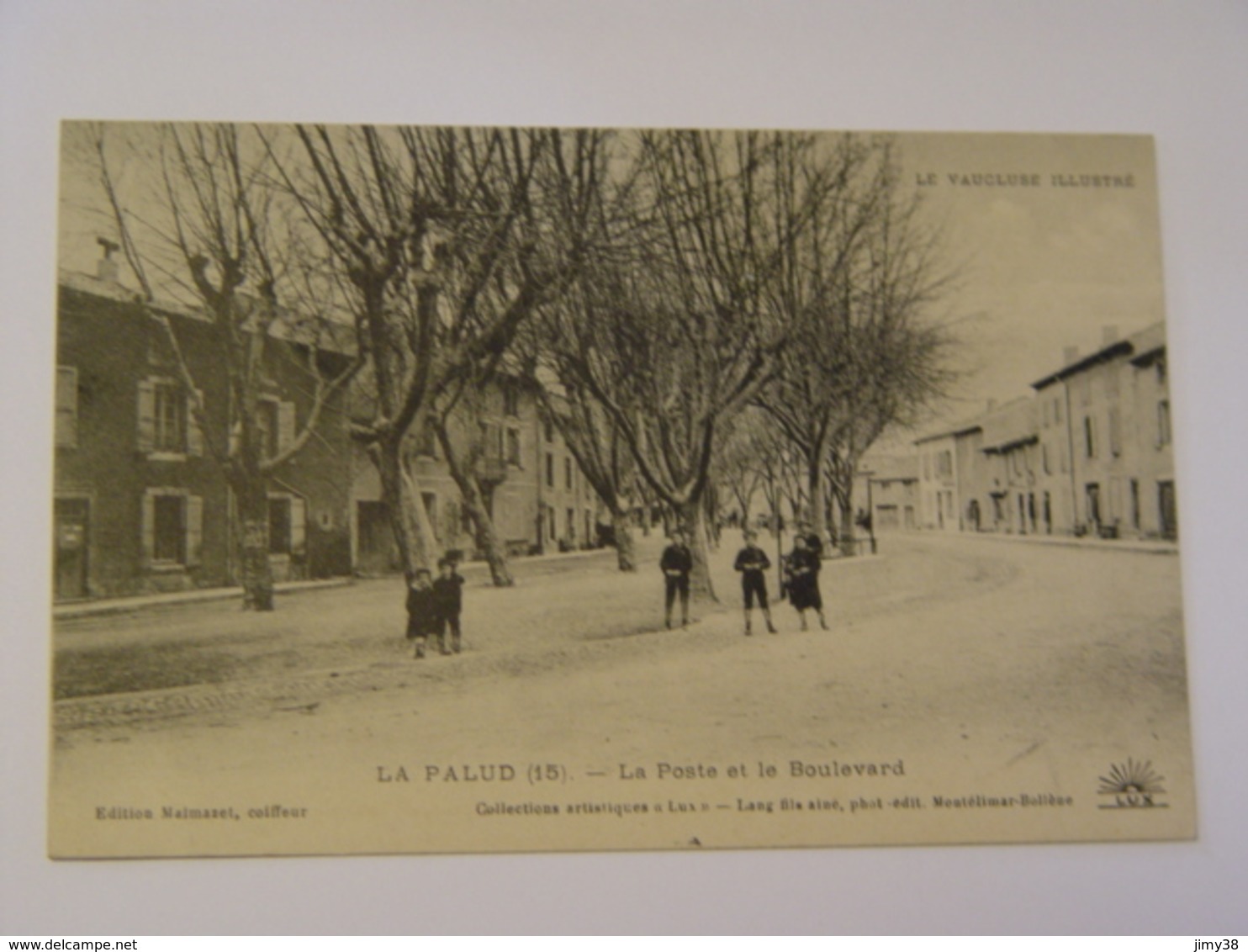 VAUCLUSE-LAPALUD-15-LA POSTE ET LE BOULEVARD ED MALZAMET-ANIMEE - Lapalud