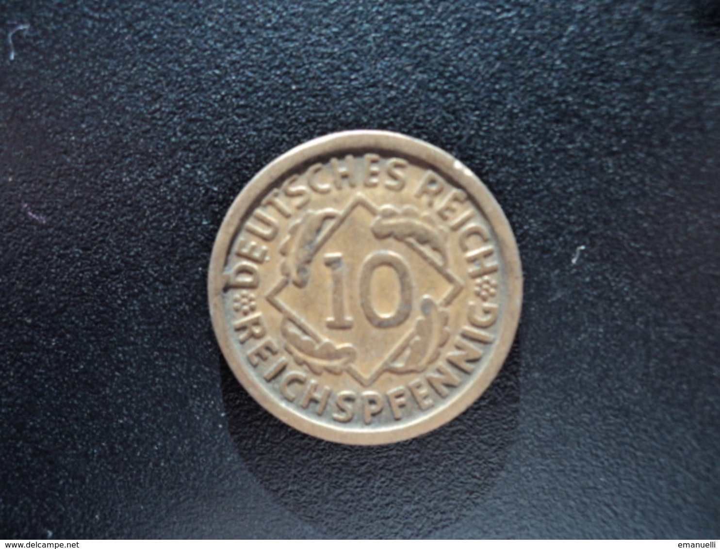 ALLEMAGNE : 10 REICHSPFENNIG  1925 D   KM 40    TTB - 10 Rentenpfennig & 10 Reichspfennig