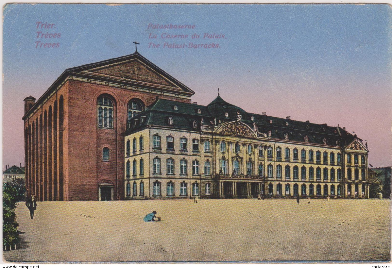 Germany,allemagne,trier,trèves,treves,caserne Du Palais En 1923,the Palast Barracks,palastkaserne,av Ex  La Croix ,rare - Trier