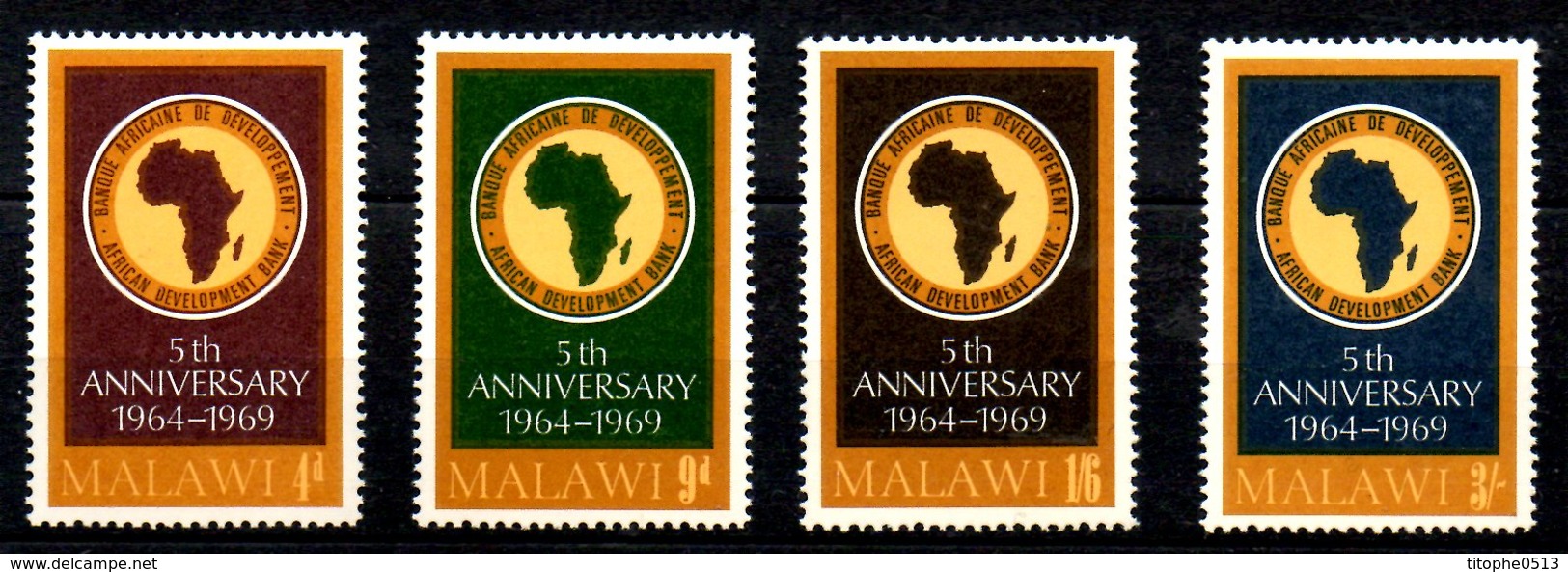 MALAWI. N°114-7 De 1969. Banque Africaine De Développement. - Malawi (1964-...)