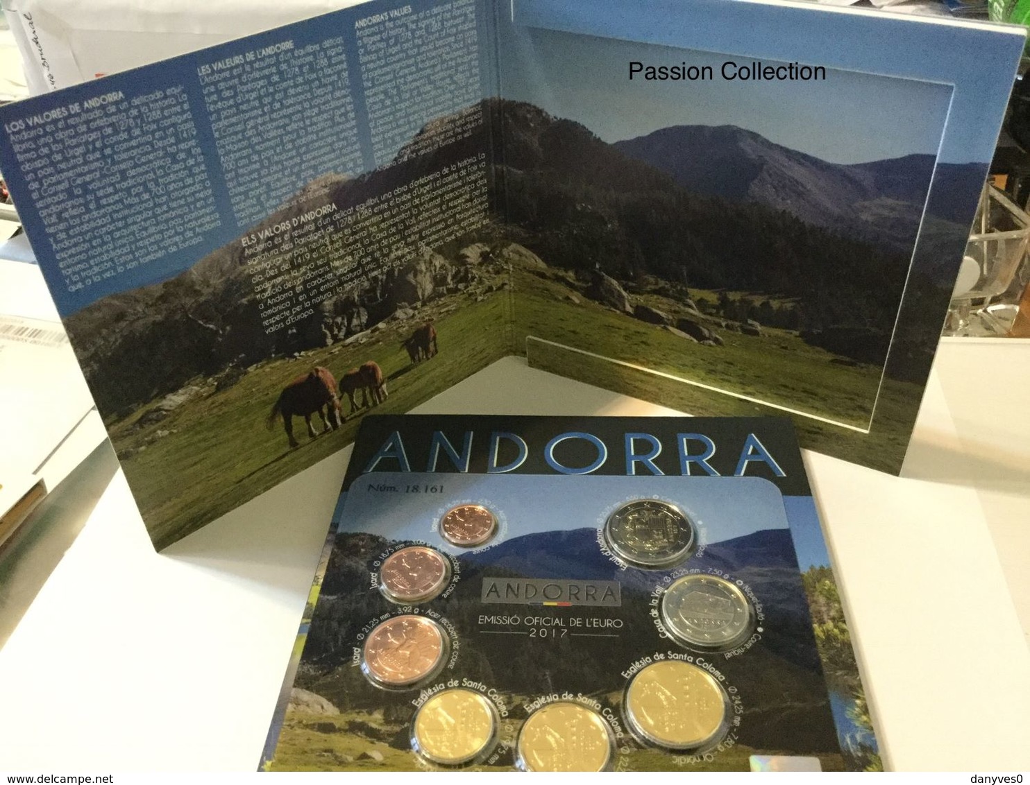 Série Officielle  Andorre  BU 2017 - Andorre