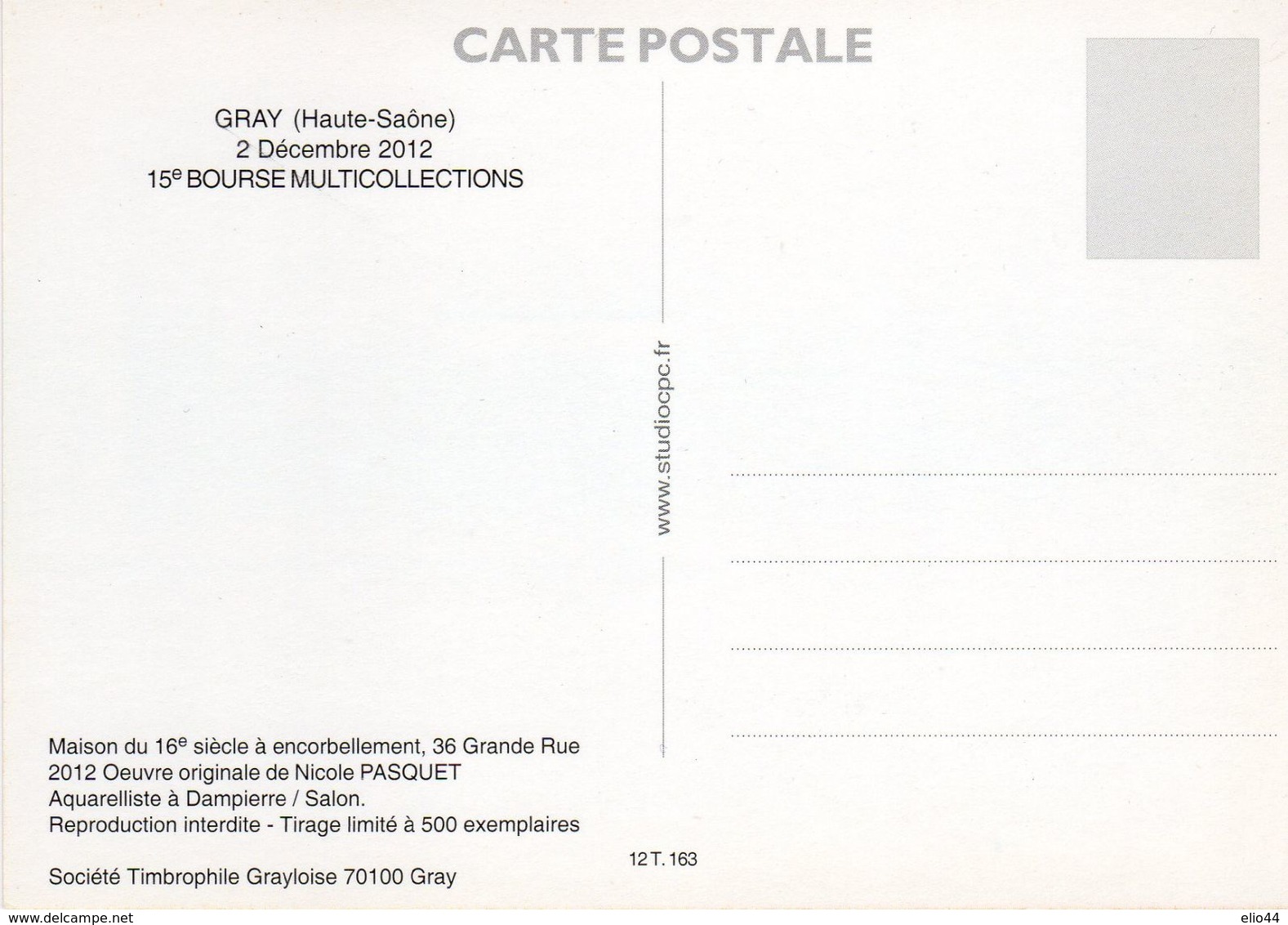 GRAY 2012 - 15^ Bourse Multicollections - - Borse E Saloni Del Collezionismo