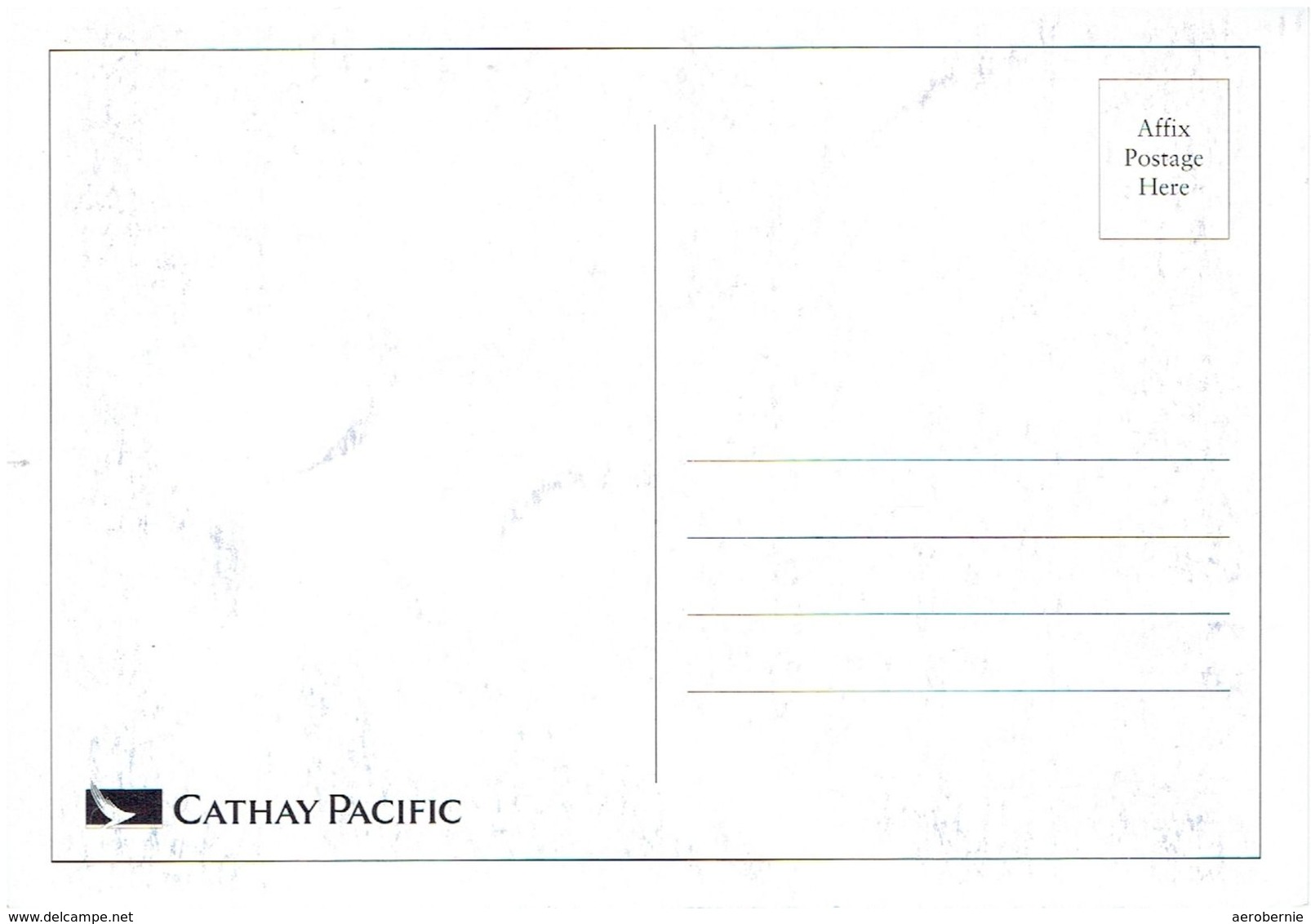 CATHAY PACIFIC AIRWAYS - Boeing 77 (airline Issue) - 1946-....: Moderne