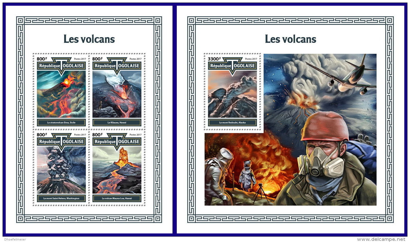 TOGO 2017 MNH** Volcanoes Vulkane Volcans M/S+S/S - OFFICIAL ISSUE - DH1802 - Volcanos