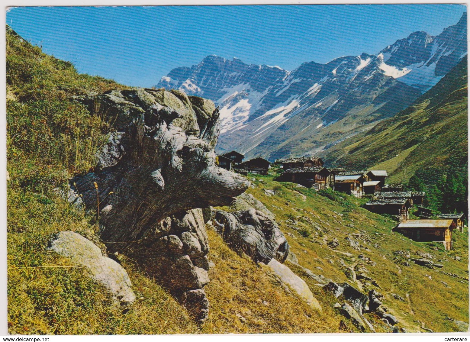 SUISSE,HELVETIA,SWITZERLAND,SVIZZERA,VALAIS,LOTSCHENTAL,PRES BERNE,KIPPEL,LOTSCHENLUCH E,FAFLERALP,VILLAGE - Saint-Luc