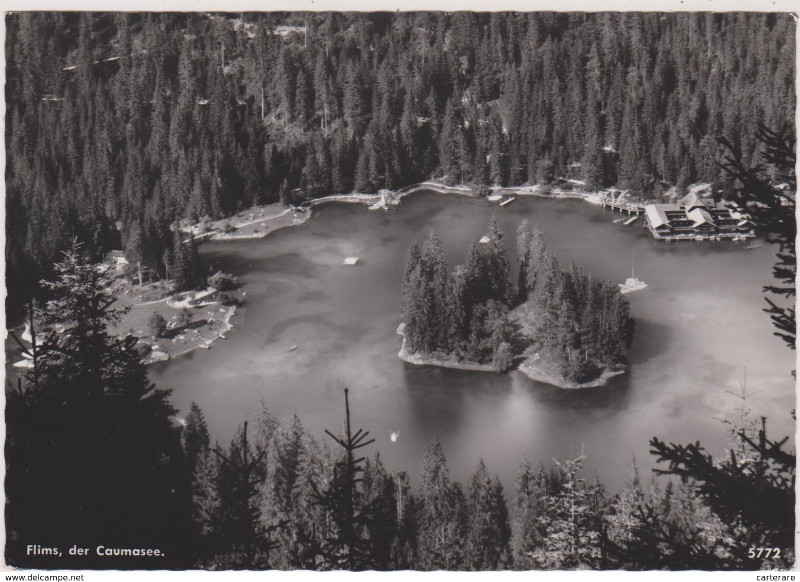 SUISSE,SWITZERLAND,SCHWEIZ,SVIZZERA,HELVETIA,SWISS ,GRISONS,FLEM  ,FLIMS ,caumasee En 1963,vue Aerienne - Flims