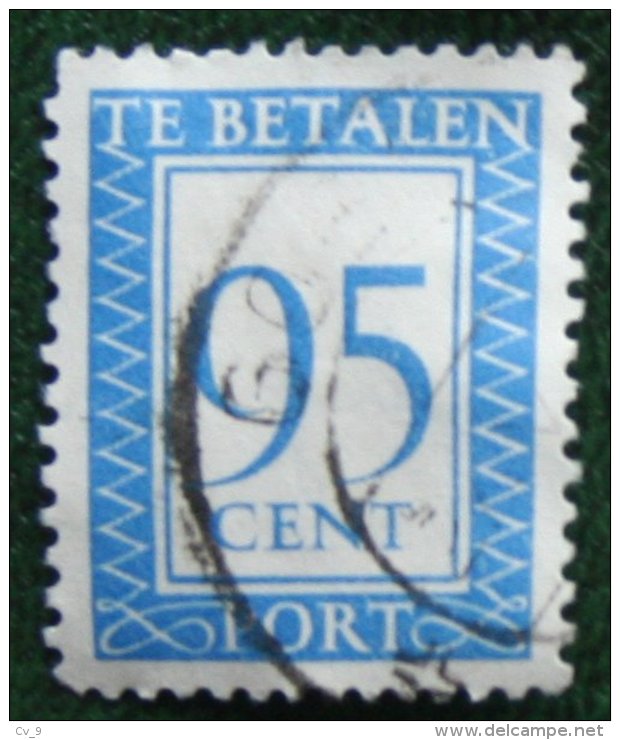 95 Ct Portzegels Postage Due NVPH PORT 104 P104 (Mi Porto 105) 1947-1958 Gestempelt / Used NEDERLAND / NIEDERLANDE - Taxe