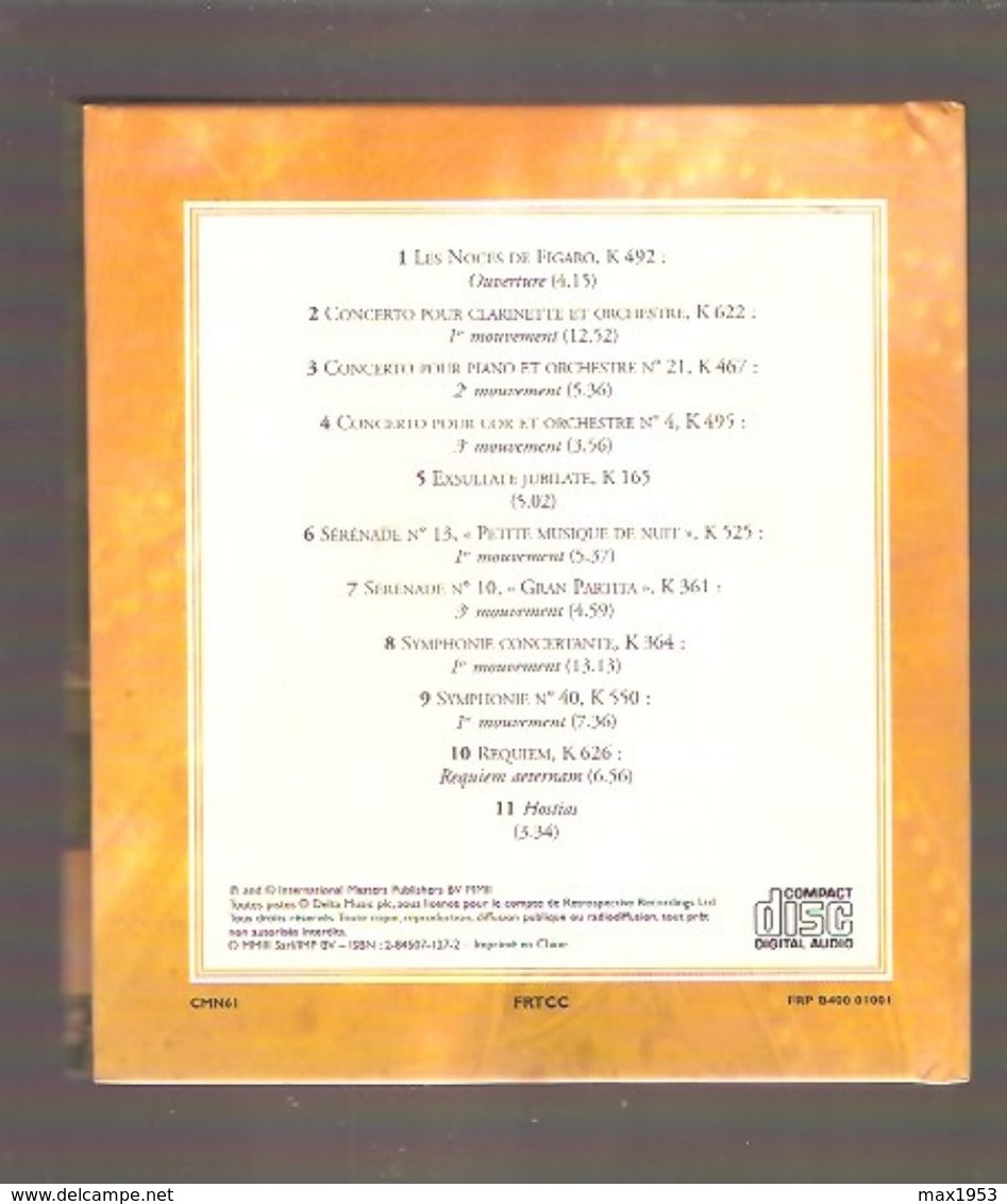 CD + LIVRET - MOZART Prodige Musical - Les Grands Compositeurs - Classique N°1 - 2003 - Klassiekers