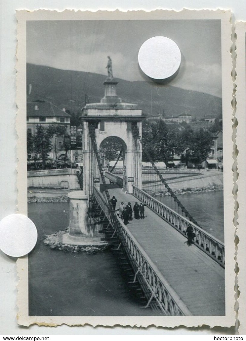 SEYSSEL PONT 74 Vierge Noire Aix Les Bains 1934  Snapshot Amateur - Places