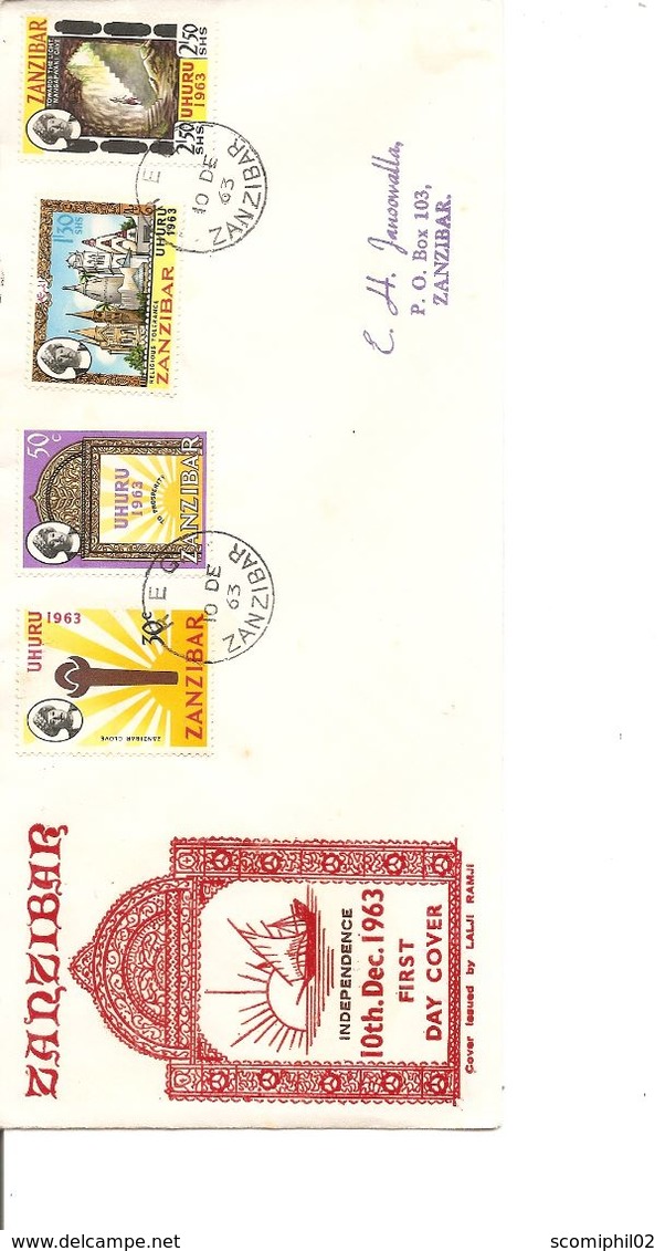 Zanzibar ( FDC De 1963 à Voir) - Zanzibar (1963-1968)