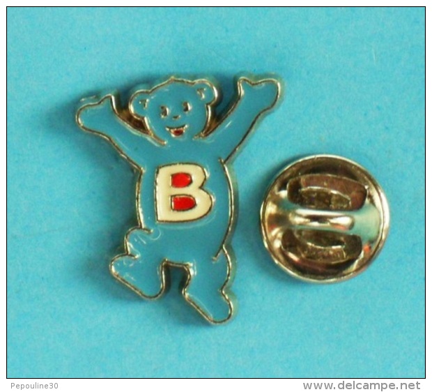 1 PIN'S //   ** BOB / L'OURS BLEU ** BUTAGAZ **