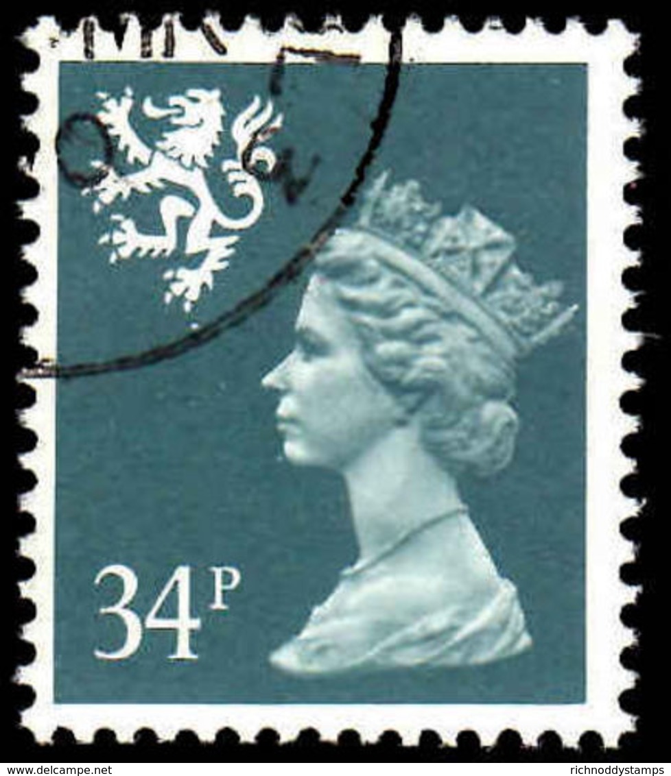 Scotland 1971-93 34p Deep Bluish Grey Litho Questa Fine Used. - Schotland