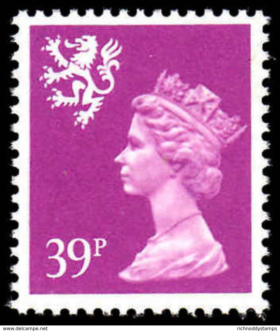 Scotland 1971-93 39p Bright Mauve Litho Questa Unmounted Mint. - Scotland