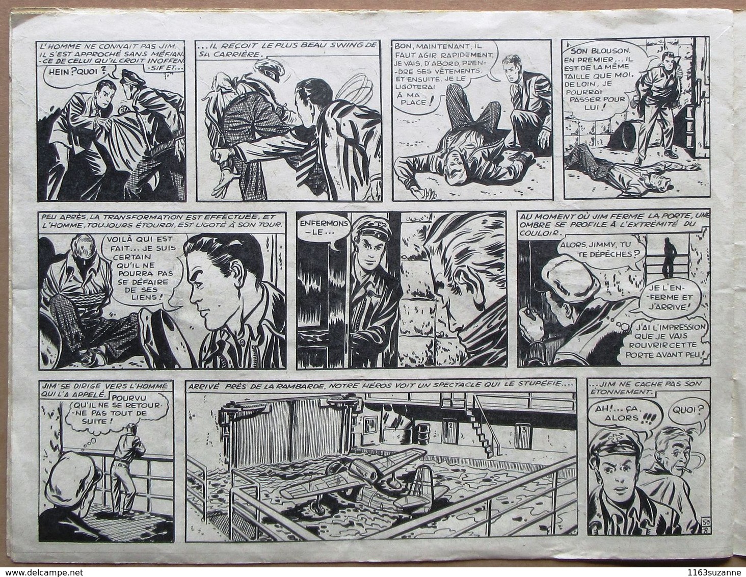 EO JIM CARTOUCHE N° 50 (05/1951) - Dessin De GERALD FORTON : L'hydravion Disparu (Editions Ray-Flo) - Otras Revistas