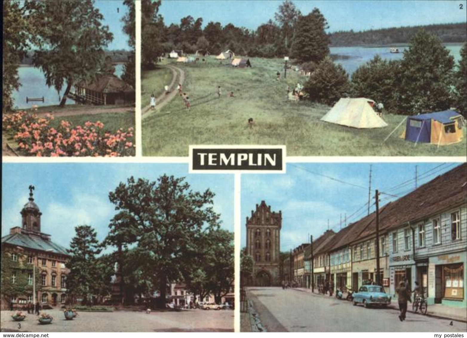 41235457 Templin Templiner See, Rathaus, Zeltplatz Templin - Templin