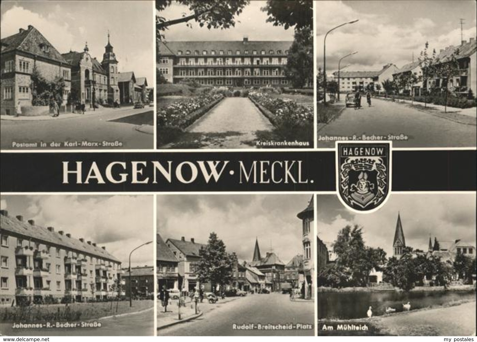 41234276 Hagenow Muehlteich Postamt Rudolf-Breitscheid-Platz Hagenow - Hagenow