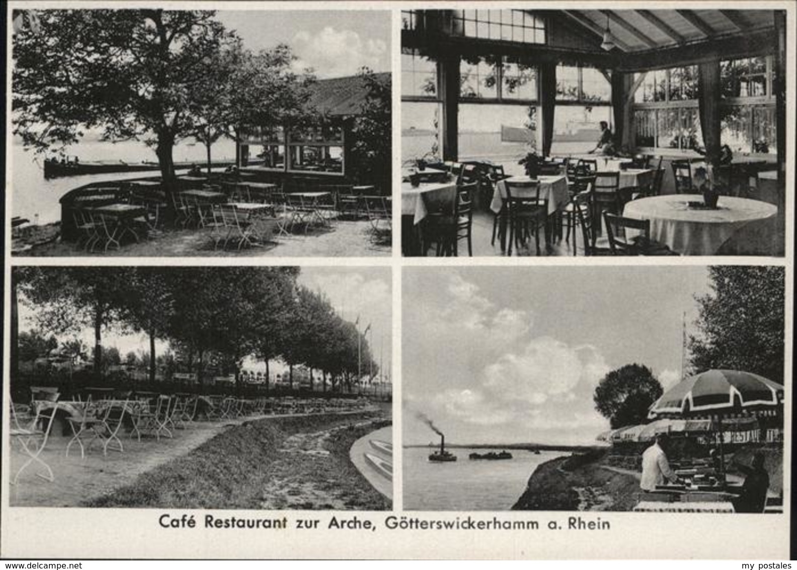 41237195 Goetterswickerhamm Niederrhein Rhein Dampfer Cafe Restaurant Zur Arche - Voerde