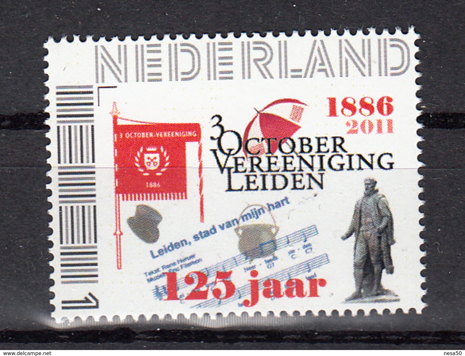 Nederland Persoonlijke Zegel : 125 Jaar Vereniging Leiden - Nuevos