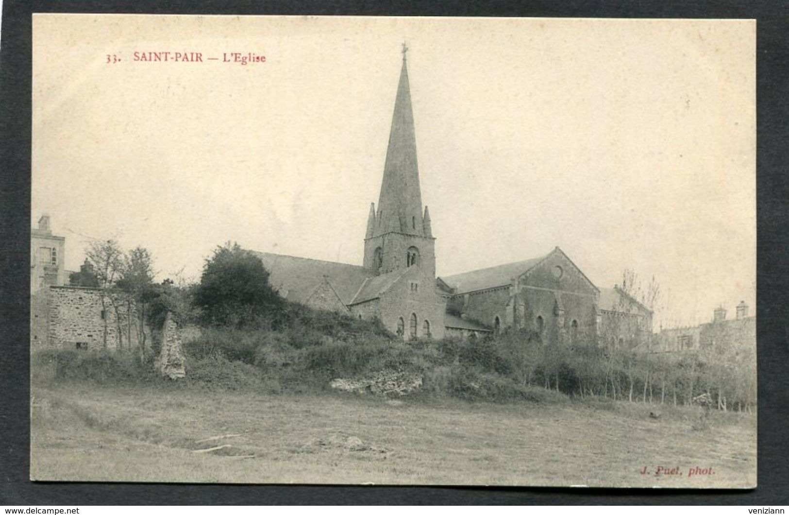 CPA - SAINT PAIR - Quartier De L'Eglise - Saint Pair Sur Mer