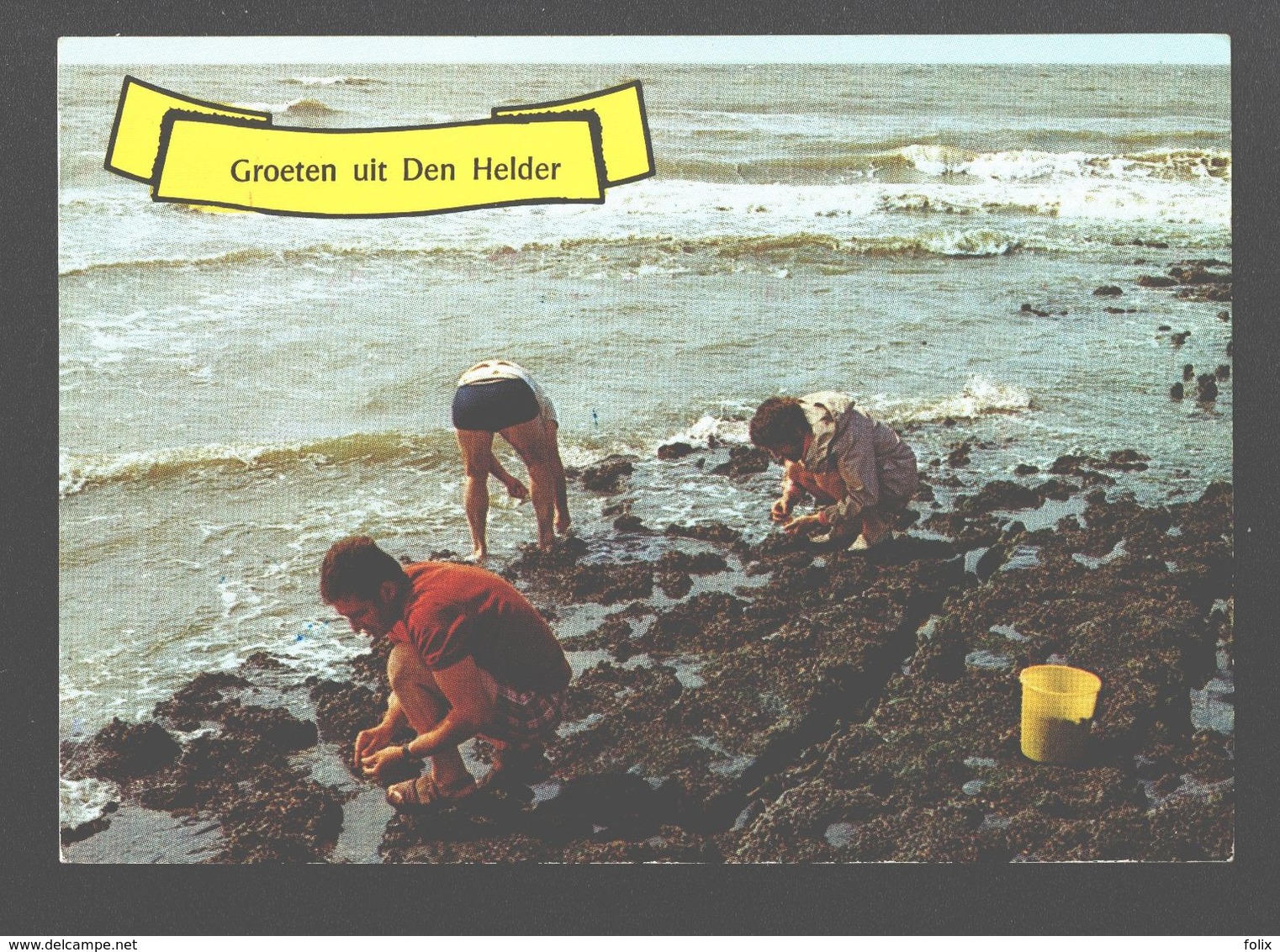 Den Helder - Groeten Uit Den Helder - Geanimeerd - Mosselplukkers Op Het Strand - Den Helder