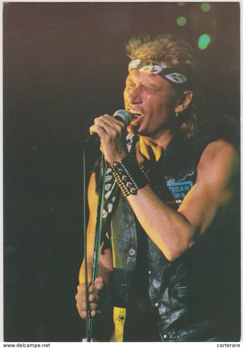 Carte Postale Johnny Hallyday,tournée été 91,l'envi D'avoir Envi,chanteur Francophone,roi Du Rock - Artistes