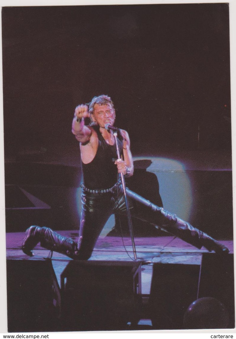 Johnny Hallyday,tounée été 1991,pantalon En Cuir,grand écart,chanteur Idole - Artistes
