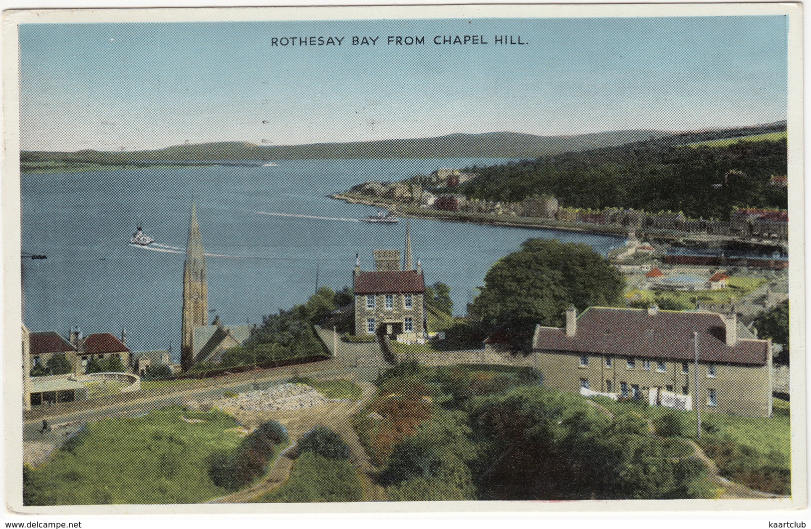 Rothesay Bay From Chapel Hill - 1958 -   (Scotland) - Bute