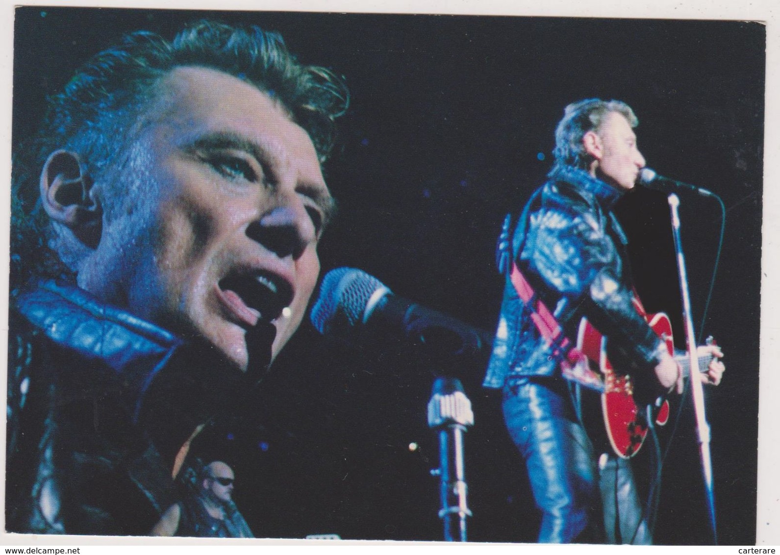 Carte Postale Johnny Hallyday, Bercy 92,2 Vue Interessante,homme Au 1000 Chansons,60 Millions De Vente En France - Künstler