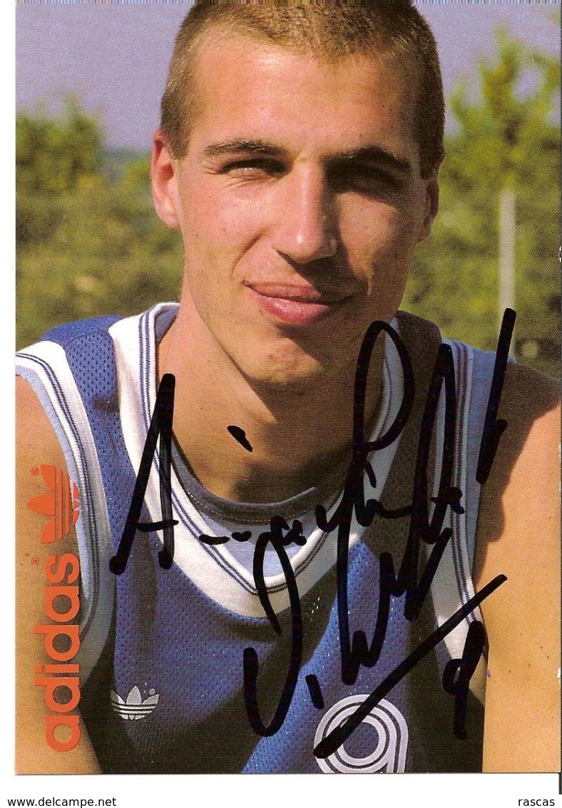 BASKET - PHOTO DEDICACEE  DU BASKETTEUR FRANCAIS STEPHANE OSTROWSKI - Signed Photographs