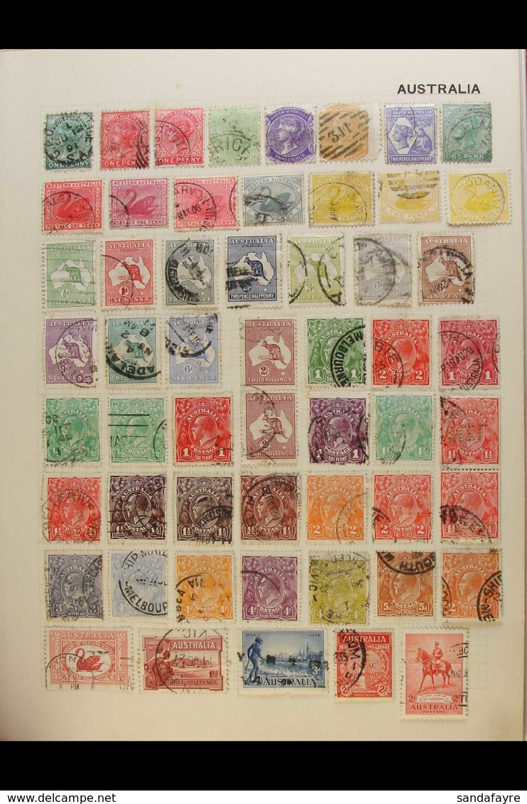 BRITISH COMMONWEALTH COLLECTION  19th Century To 1970's Interesting Mint & Used Collection In Three Albums, Inc Australi - Other & Unclassified