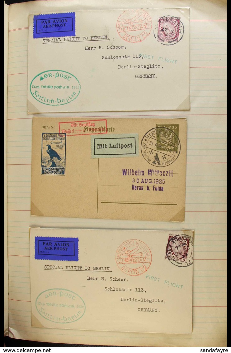 WONDERFUL OLD-TIME POSTAL HISTORY  Untidy Collection Housed In Two Makeshift Albums ("The Leader" Diaries For 1941 & 194 - Altri & Non Classificati