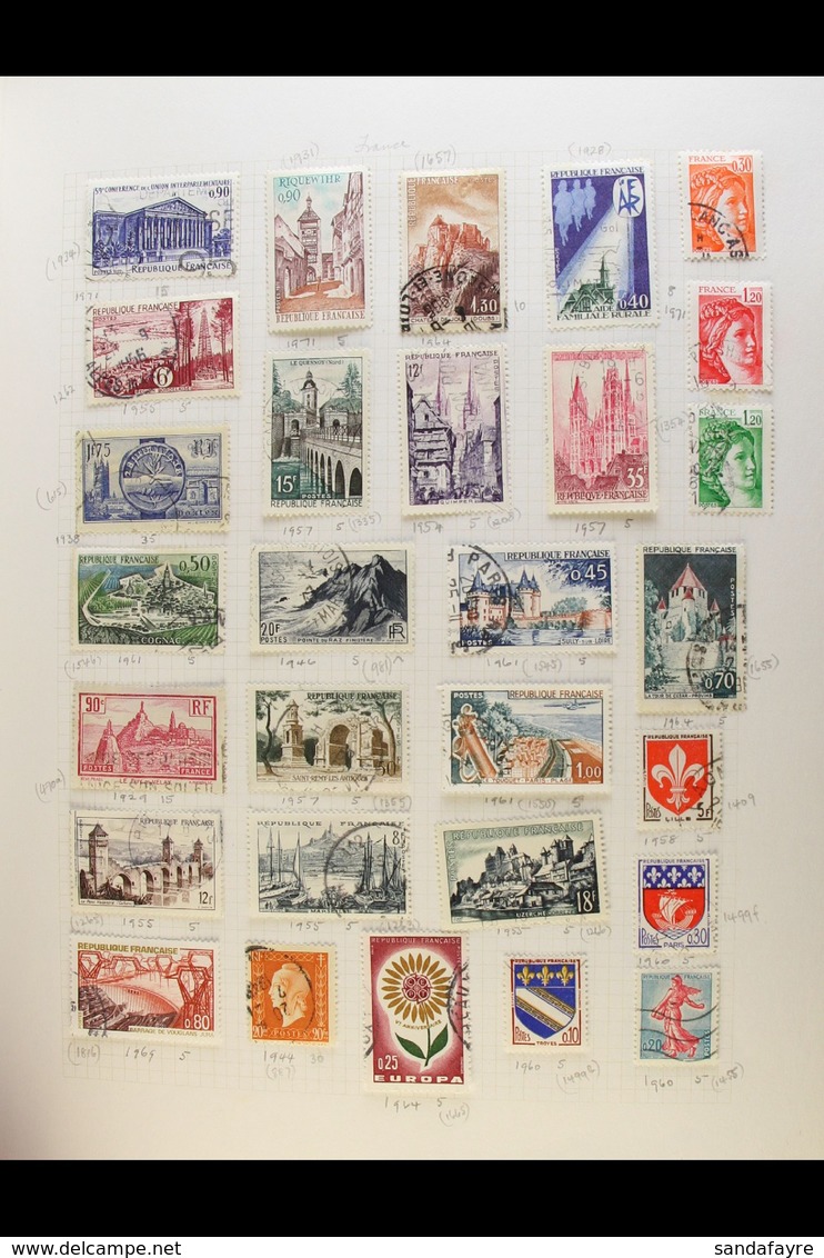 WORLD COLLECTION IN FOUR WELL FILLED ALBUMS  A 19th Century To 1980's Substantial Mint And Used Collection Of Stamps Of  - Sonstige & Ohne Zuordnung