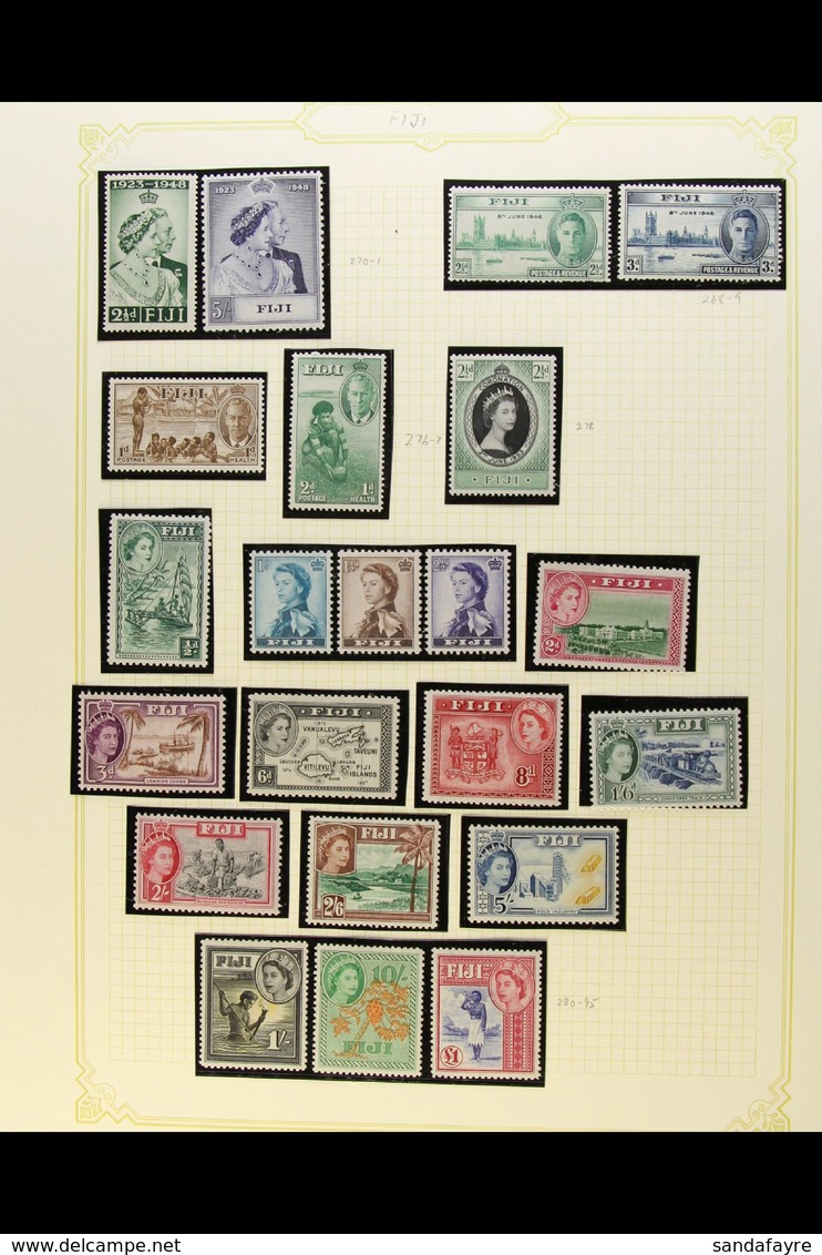 1935-83 FINE MINT COLLECTION  An All Different Collection On Album Pages Which Includes 1935 Silver Jubilee Set, 1938-55 - Fiji (...-1970)