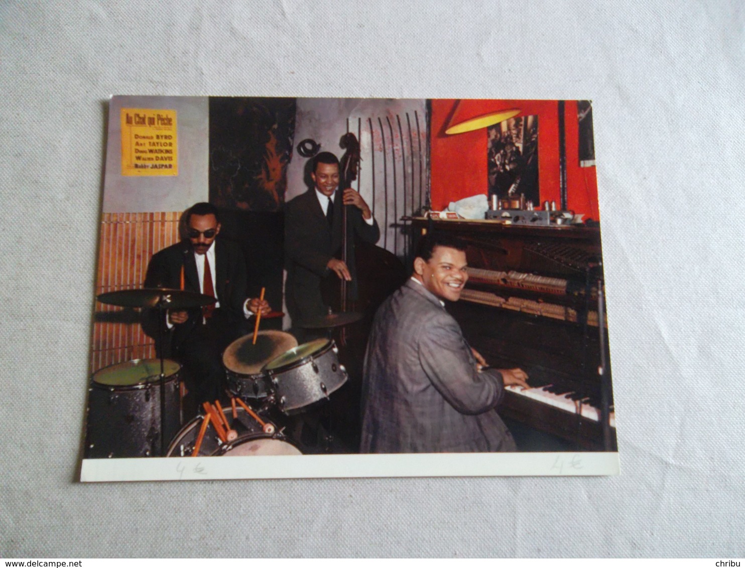 3 PHOTO CARTES MEXISONOR MUSICIENS DE JAZZ - Photographs